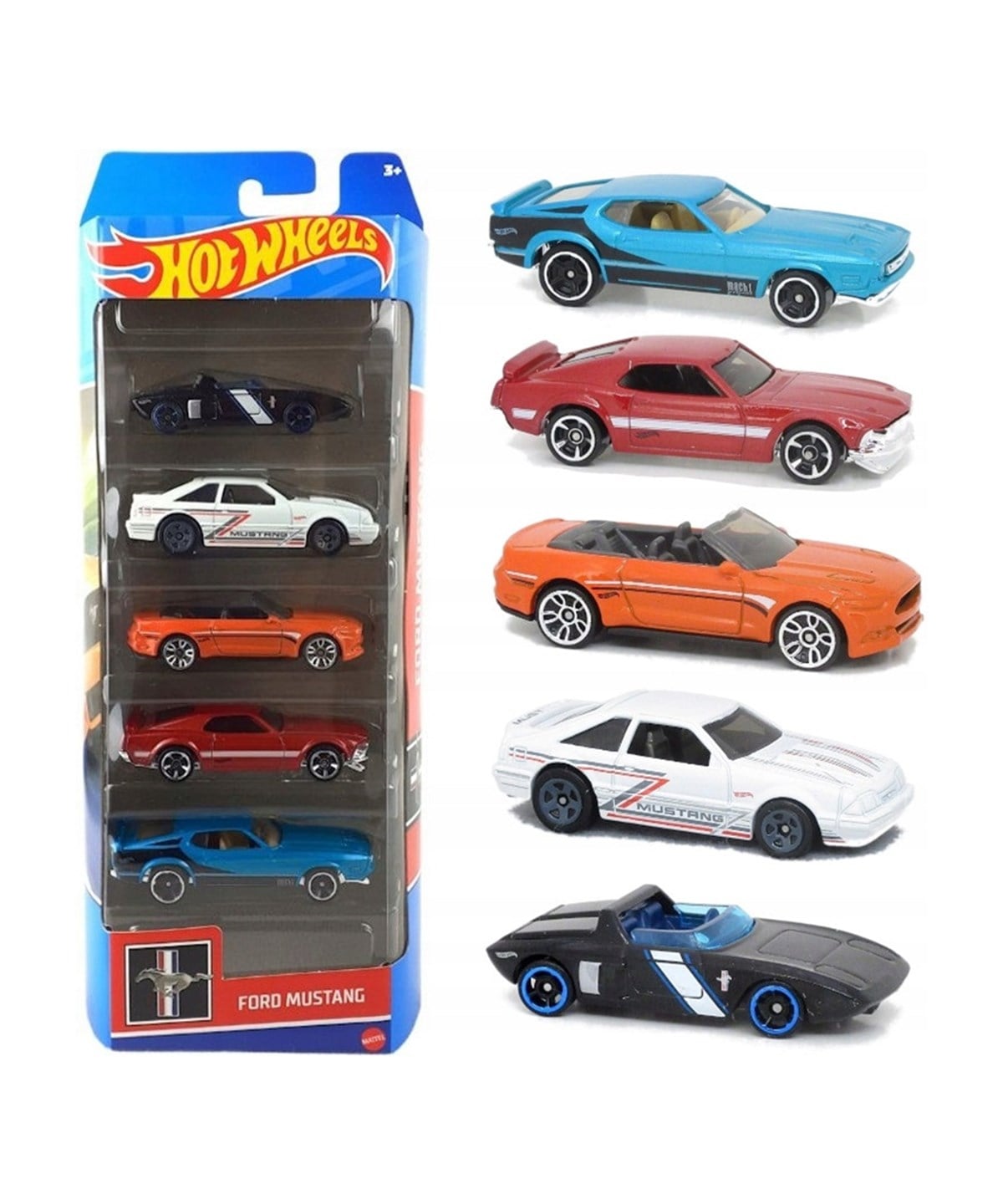 Breadcrumbut, Hot Wheels, Hot Wheels 5'li Araba Seti 01806 HFV92 Ford Mustang