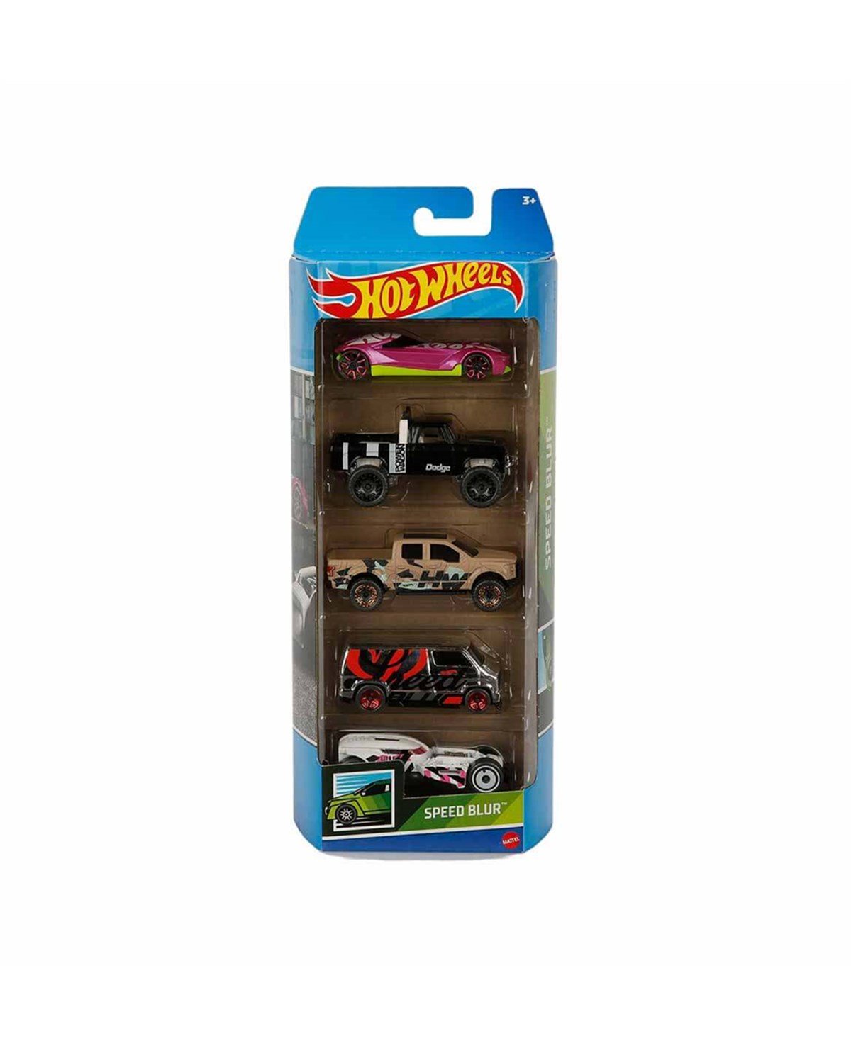 Breadcrumbut, Hot Wheels, Hot Wheels 5'li Araba Seti 01806 HFV84 Speed Blur