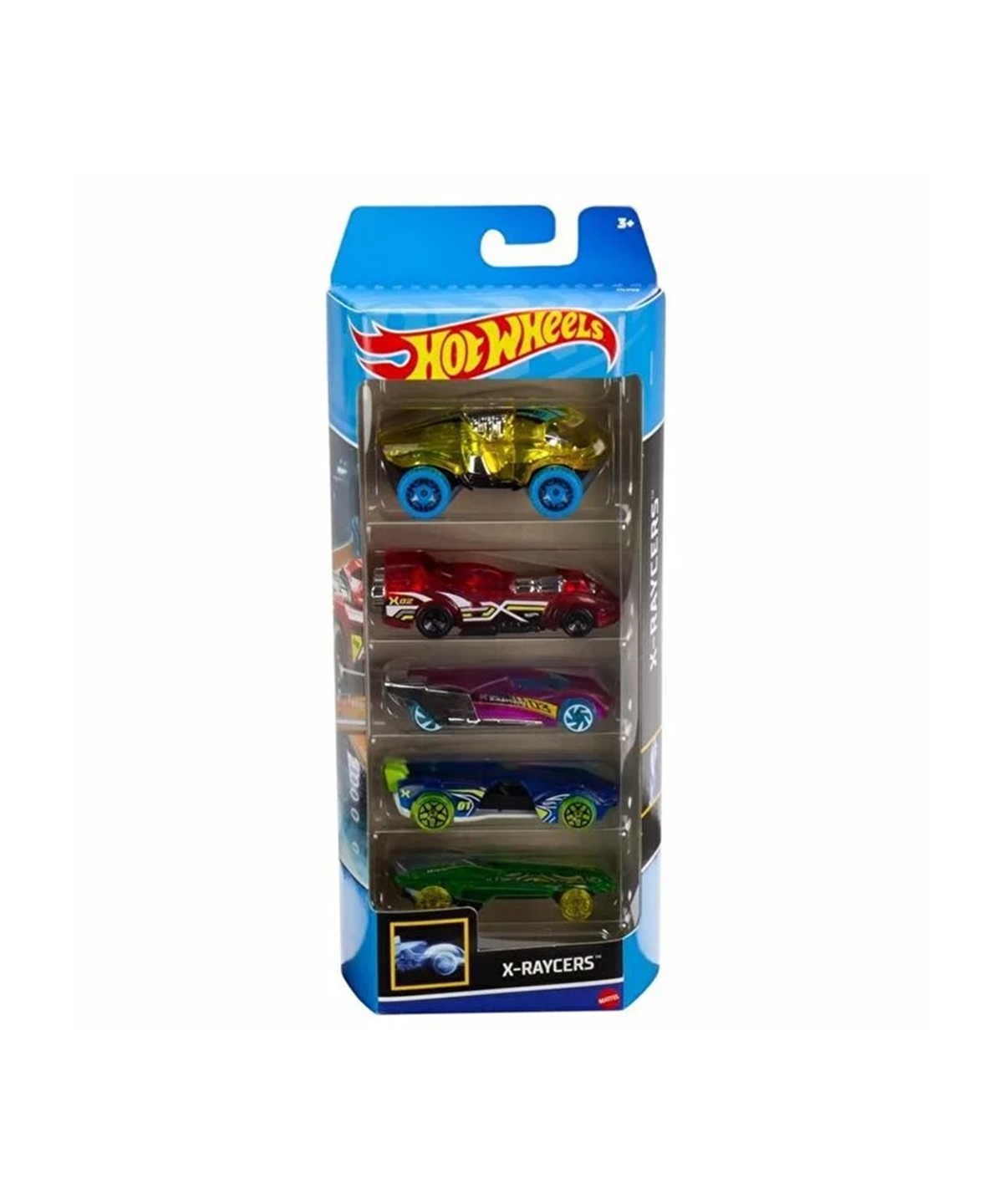 Breadcrumbut, Hot Wheels, Hot Wheels 5'li Araba Seti 01806 HLY64 X-Raycers