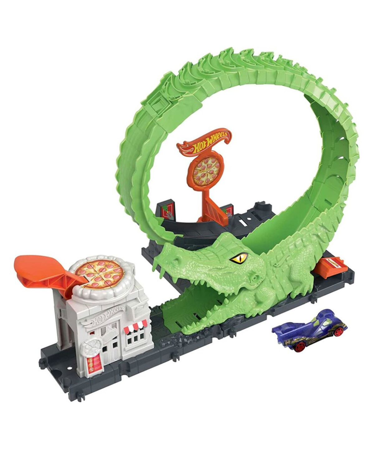 Breadcrumbut, Hot Wheels, Hot Wheels City Düşmanlarla Mücadele Serisi HDR29 HKX39 Gator Loop Attack