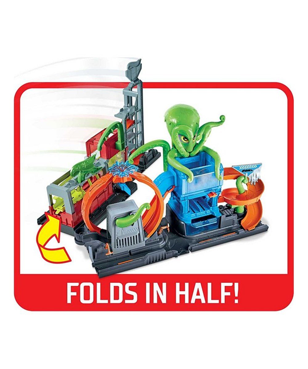Breadcrumbut, Hot Wheels, Hot Wheels Dev Ahtapot ile Araba Yıkama Oyun Seti GTT96