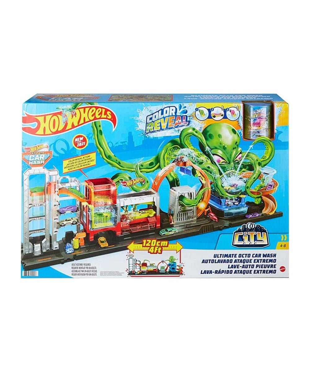 Breadcrumbut, Hot Wheels, Hot Wheels Dev Ahtapot ile Araba Yıkama Oyun Seti GTT96