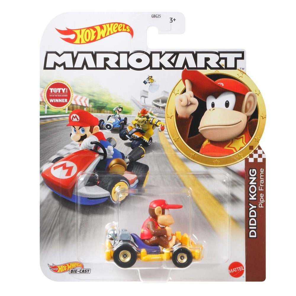 Breadcrumbut, Hot Wheels, Hot Wheels Mario Kart Karakter Araçlar GBG25 GRN15 Didy Kong