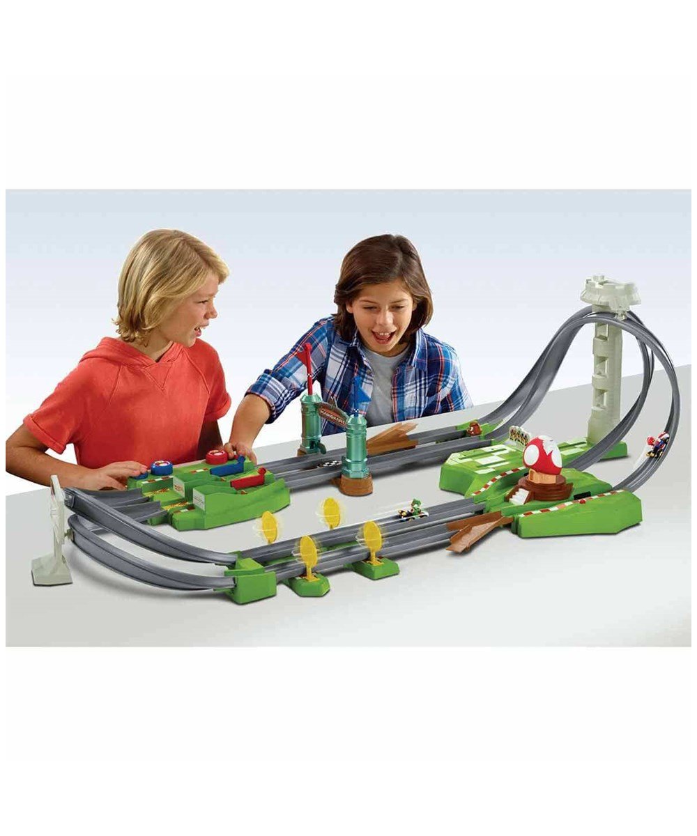 Breadcrumbut, Hot Wheels, Hot Wheels Mario Kart Motorlu Çılgın Dönüş Parkur Yarış Set GCP27