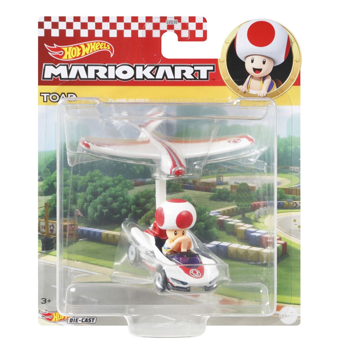 Breadcrumbut, Hot Wheels, Hot Wheels Mario Kart Planörlü Araçlar GVD30 GVD34 Toad