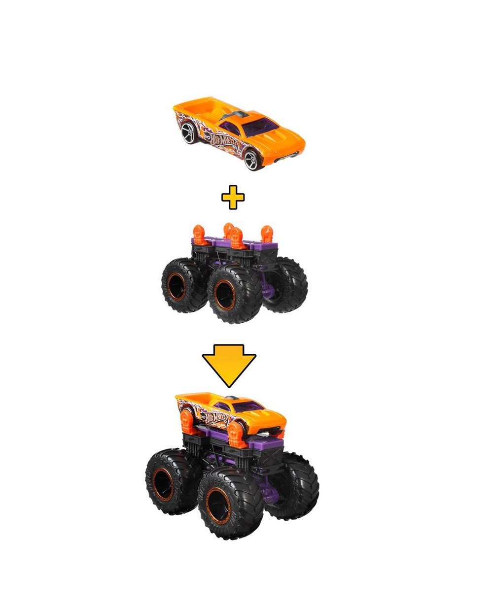 Breadcrumbut, Hot Wheels, Hot Wheels Monster Trucks Dev Tekerlek Ustası Araçlar GWW13 GWW16 Bone Shaker