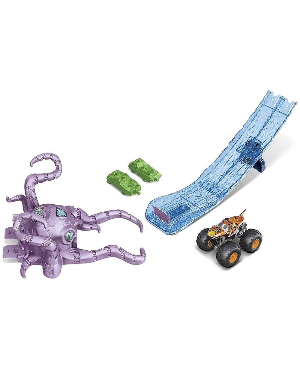 Breadcrumbut, Hot Wheels, Hot Wheels Monster Trucks Aksiyona Başlangıç Oyun Seti GYL09 GYL11 Octo-Slam