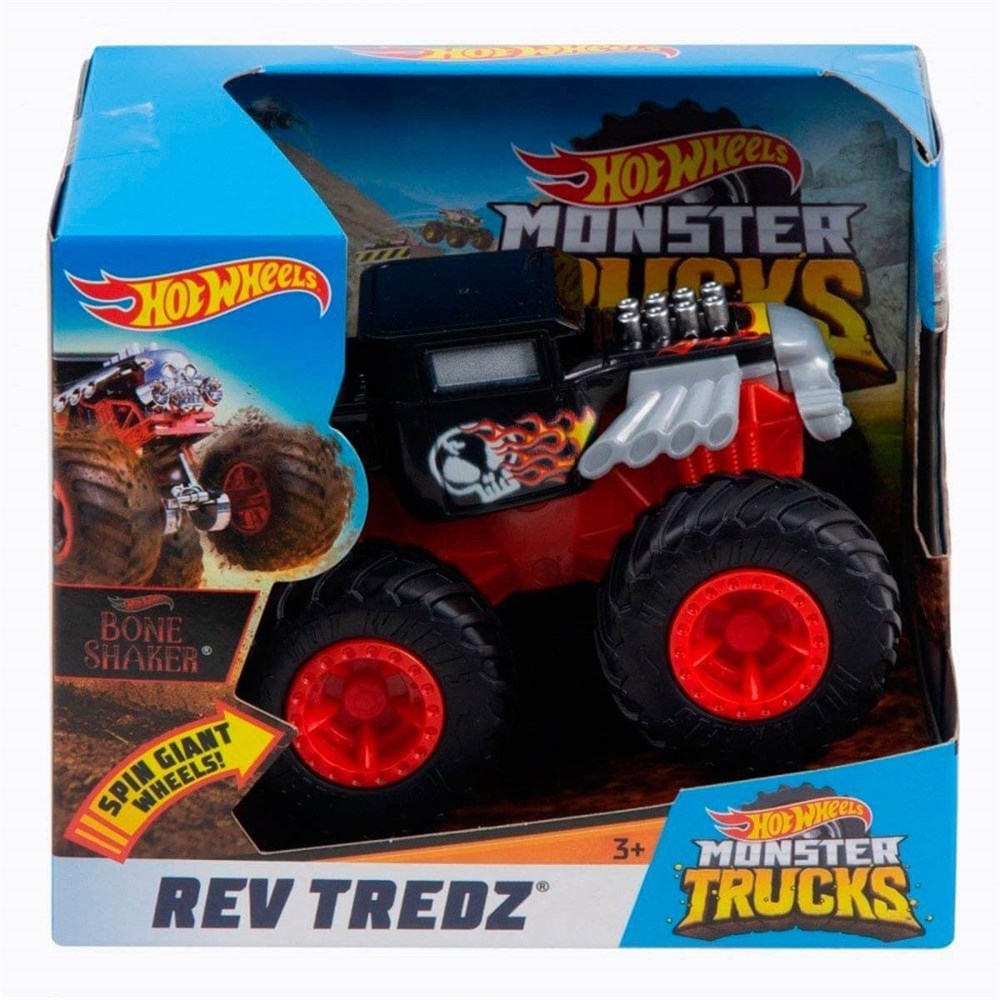 Breadcrumbut, Hot Wheels, Hot Wheels Monster Trucks Çek Bırak Araba Bone Shaker FYJ71-FYJ76