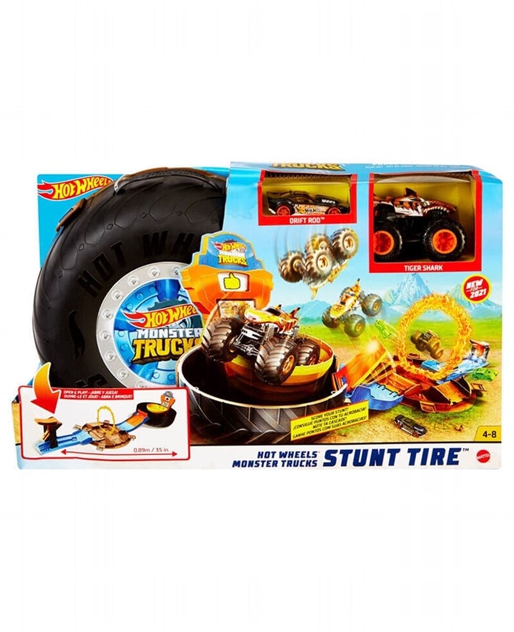 Breadcrumbut, Hot Wheels, Hot Wheels Monster Trucks Akrobasi Tekerleği Oyun Seti GVK48 