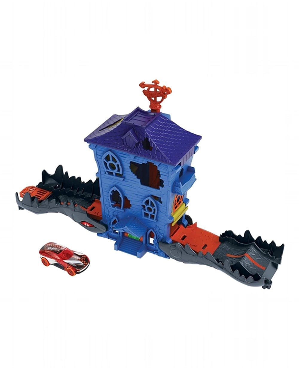 Breadcrumbut, Hot Wheels, Hot Wheels Şehirde Yaratık Macerası Oyun Seti Serisi Fnb05 GJK91 Timsah Yuvası Saldırısı
