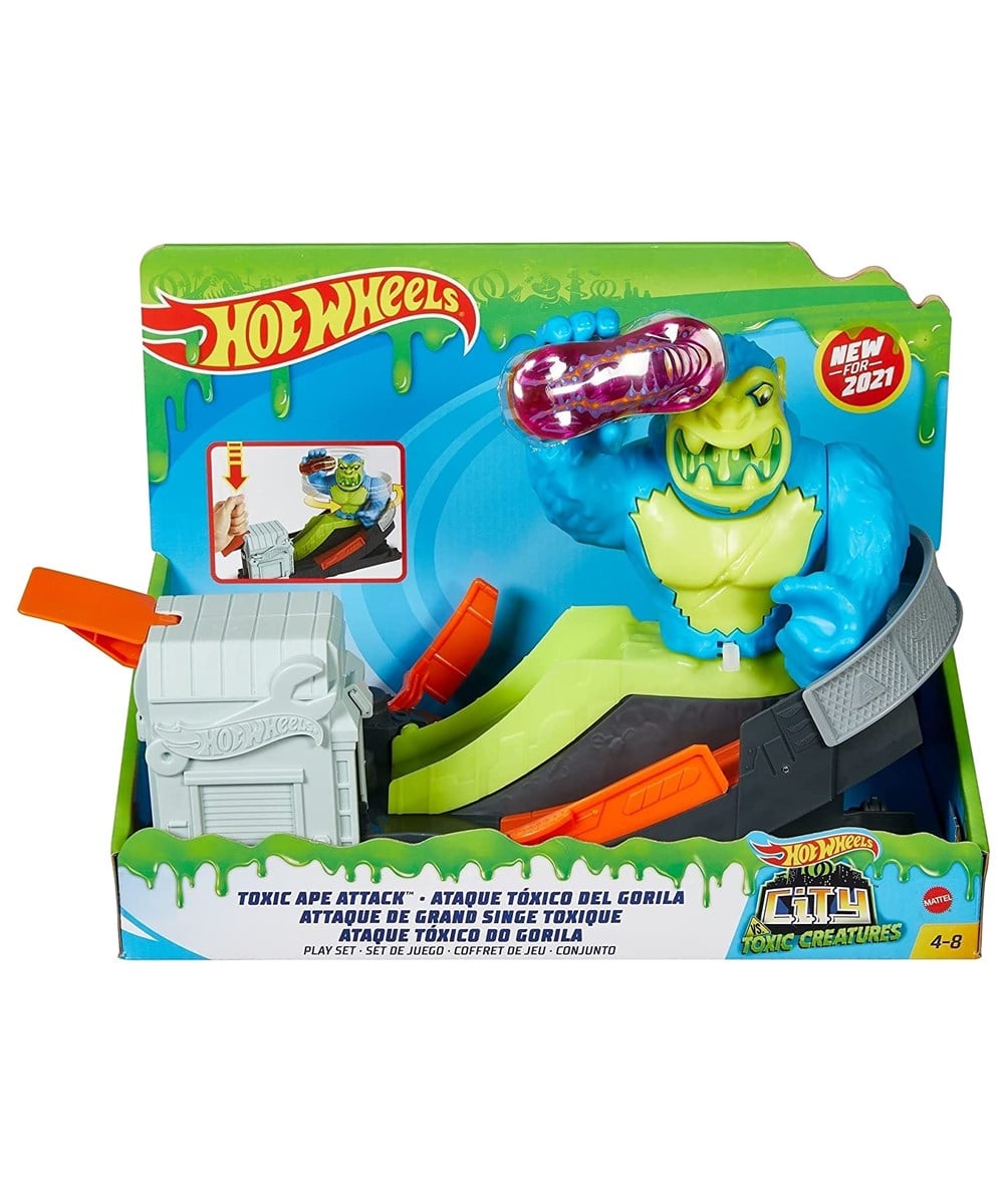 Breadcrumbut, Hot Wheels, Hot Wheels Şehirde Yaratık Macerası Oyun Seti Serisi Fnb05 GTT66 Goril Saldırısı