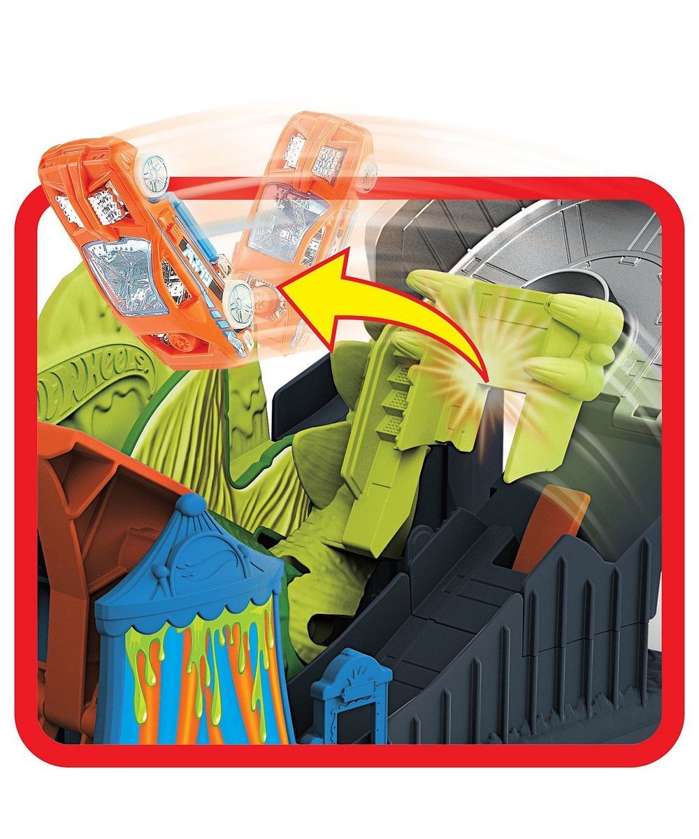 Breadcrumbut, Hot Wheels, Hot Wheels Şehirde Yaratık Macerası Oyun Seti Serisi Fnb05 GTT66 Dinozor Saldırısı