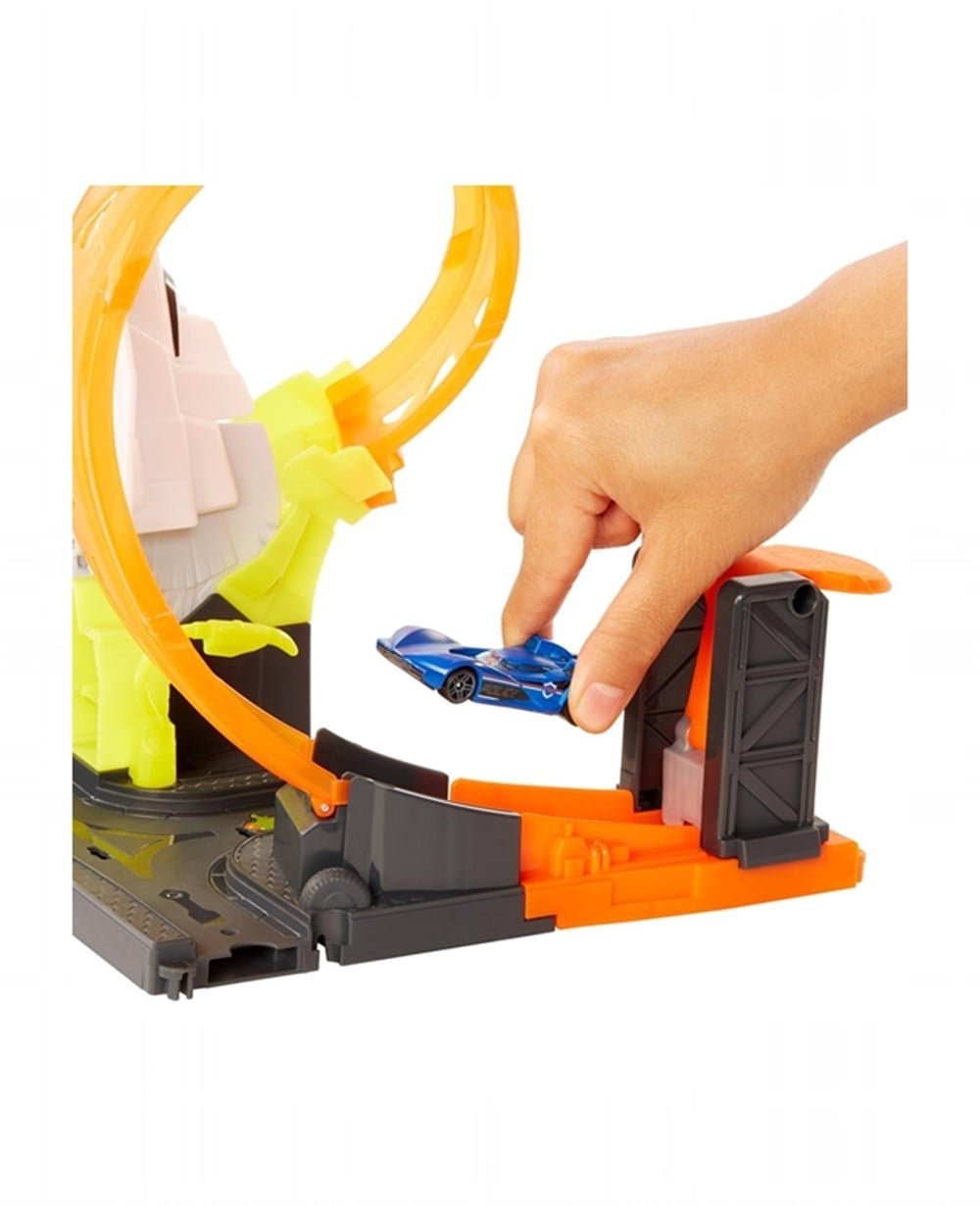 Breadcrumbut, Hot Wheels, Hot Wheels Tekerlekli Yarış Dünyası Oyun Seti FNB15 GTT75 Süper Roket Fırlatıcı