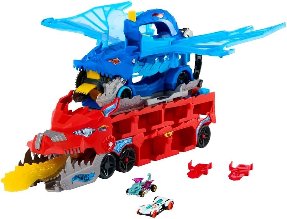 Breadcrumbut, Hot Wheels, Hot Wheels Ultimate Çift Ejderha Taşıyıcı Dev Tır JBM72