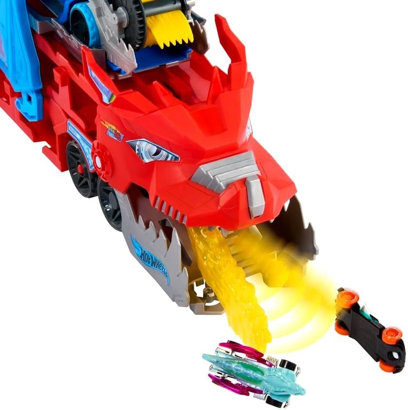 Breadcrumbut, Hot Wheels, Hot Wheels Ultimate Çift Ejderha Taşıyıcı Dev Tır JBM72