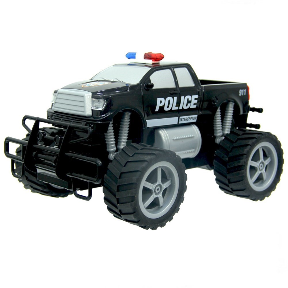 Breadcrumbut, Sunman, Jumbo Wheels 1:18 Kumandalı Şarjlı Polis Arabası Işıklı FF 30240 Interceptor
