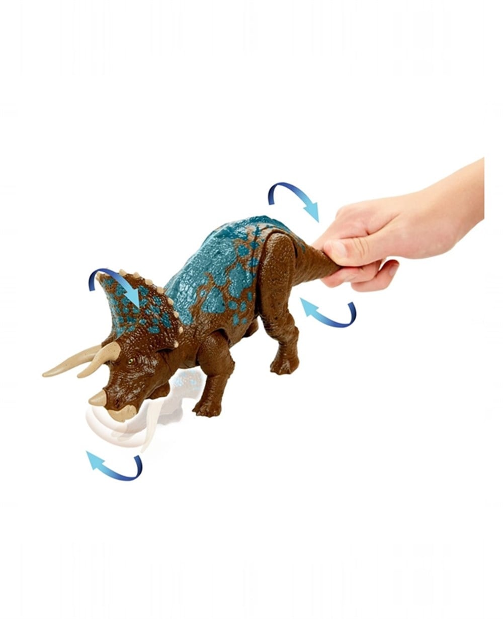 Breadcrumbut, Jurassic World, Jurassic World Sesli Dinozor Figürleri GJN64 GVH66 Triceratops
