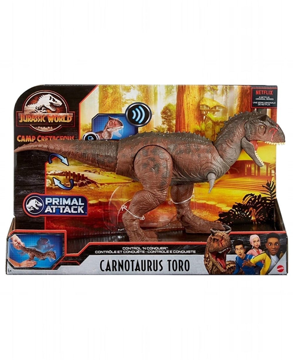 Breadcrumbut, Jurassic World, Jurassic World Sesli ve Hareketli Carnotaurus Toro Büyük Dinozor Figürü GNL07