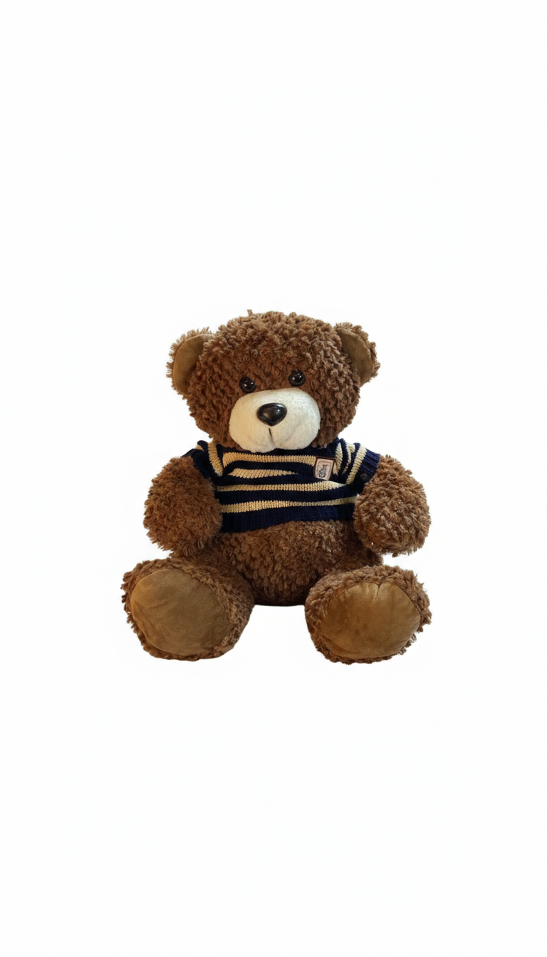 Breadcrumbut, Sunman, Kazaklı Peluş Ayı 50 cm Lacivert Kazak