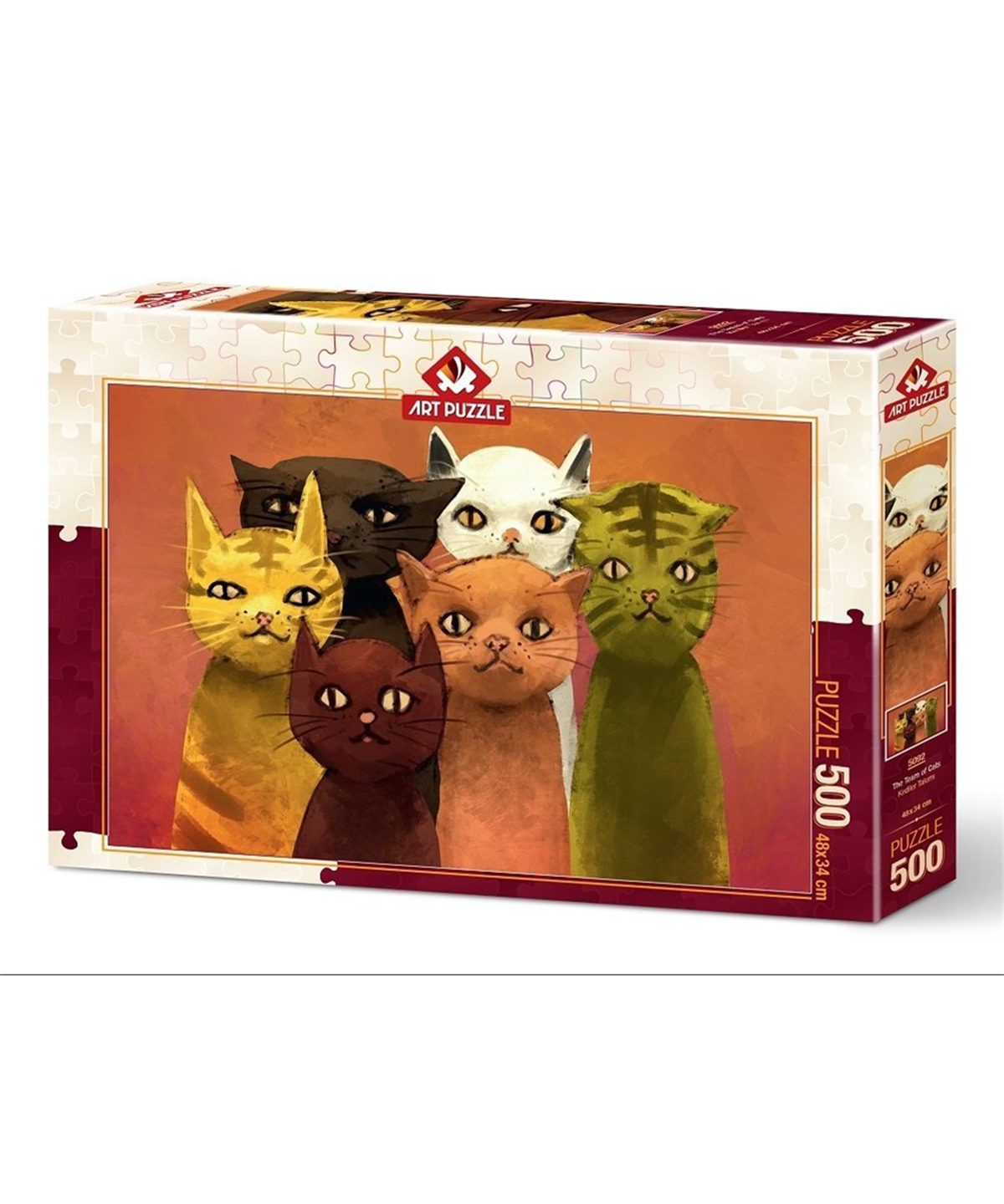 Breadcrumbut, ART PUZZLE, KEDİLER TAKIMI - 500 PARÇA