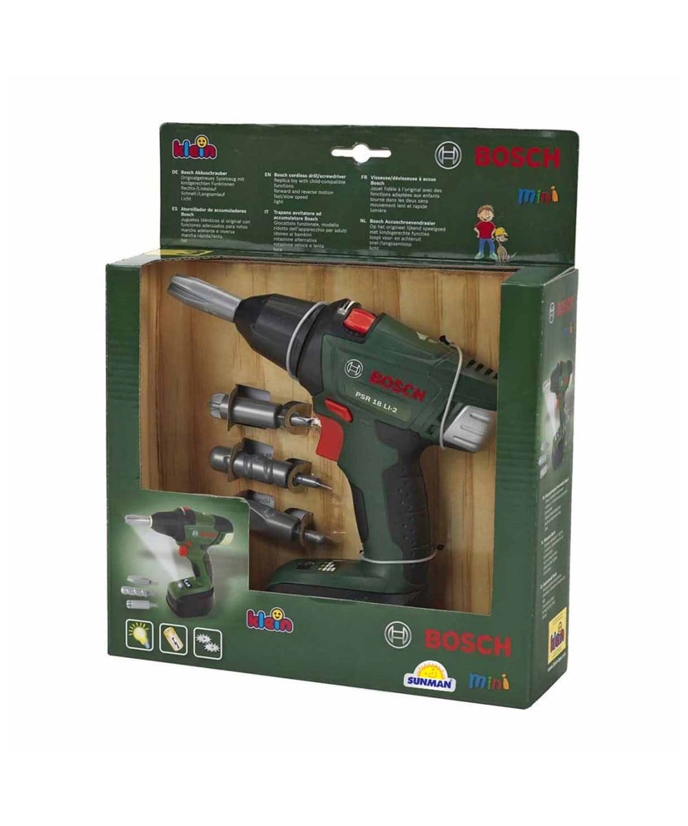 Breadcrumbut, Sunman, Klein Toys Bosch Işıklı Oyuncak Matkap Seti