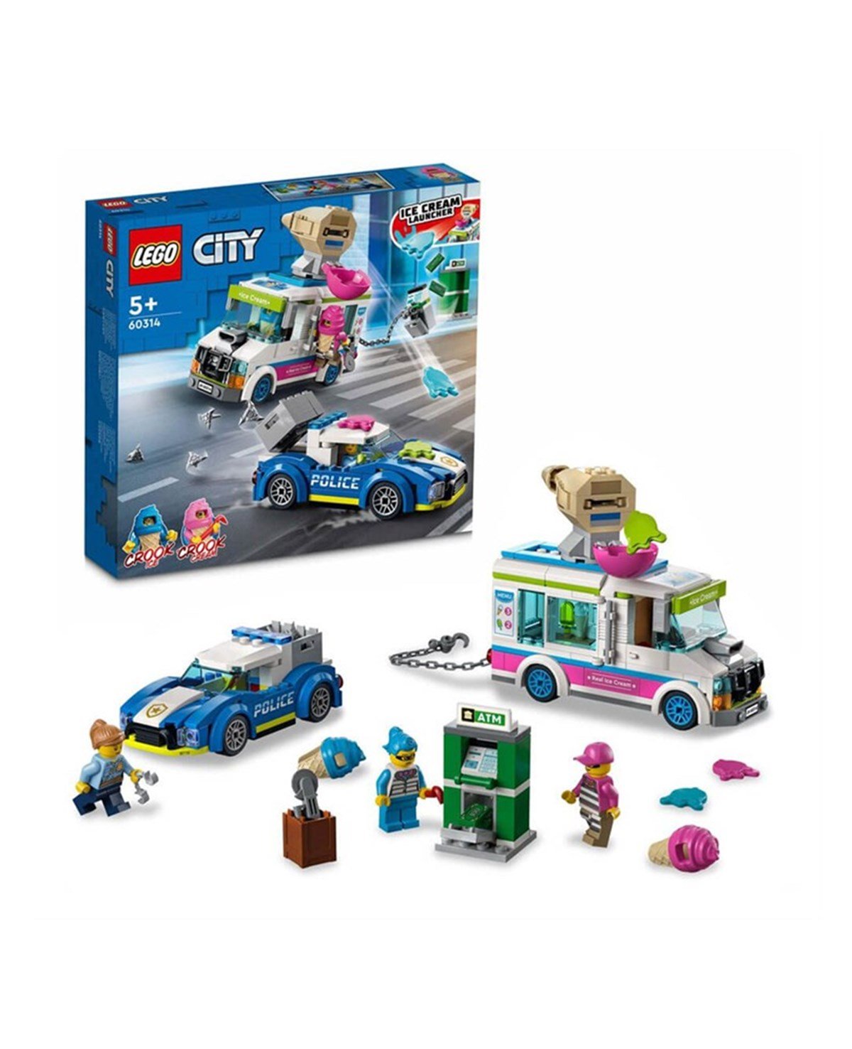 Breadcrumbut, Lego, LEGO City Dondurma Kamyonu Polis Takibi 60314