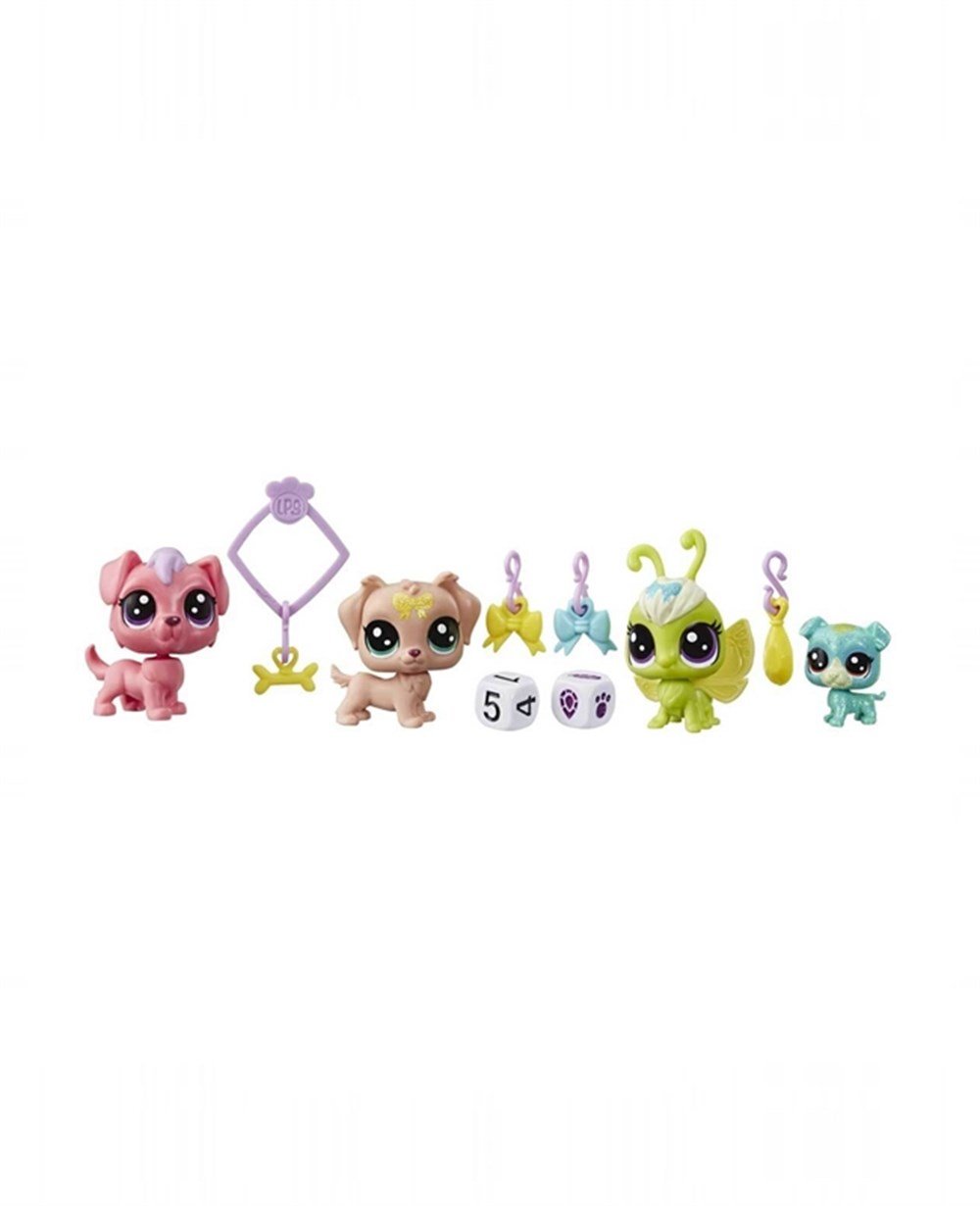 Breadcrumbut, Miniş - Pets Shop, Littlest Pet Shop Şanslı Minişler Şans Ekibi 4lü Sürpriz Paket E7258