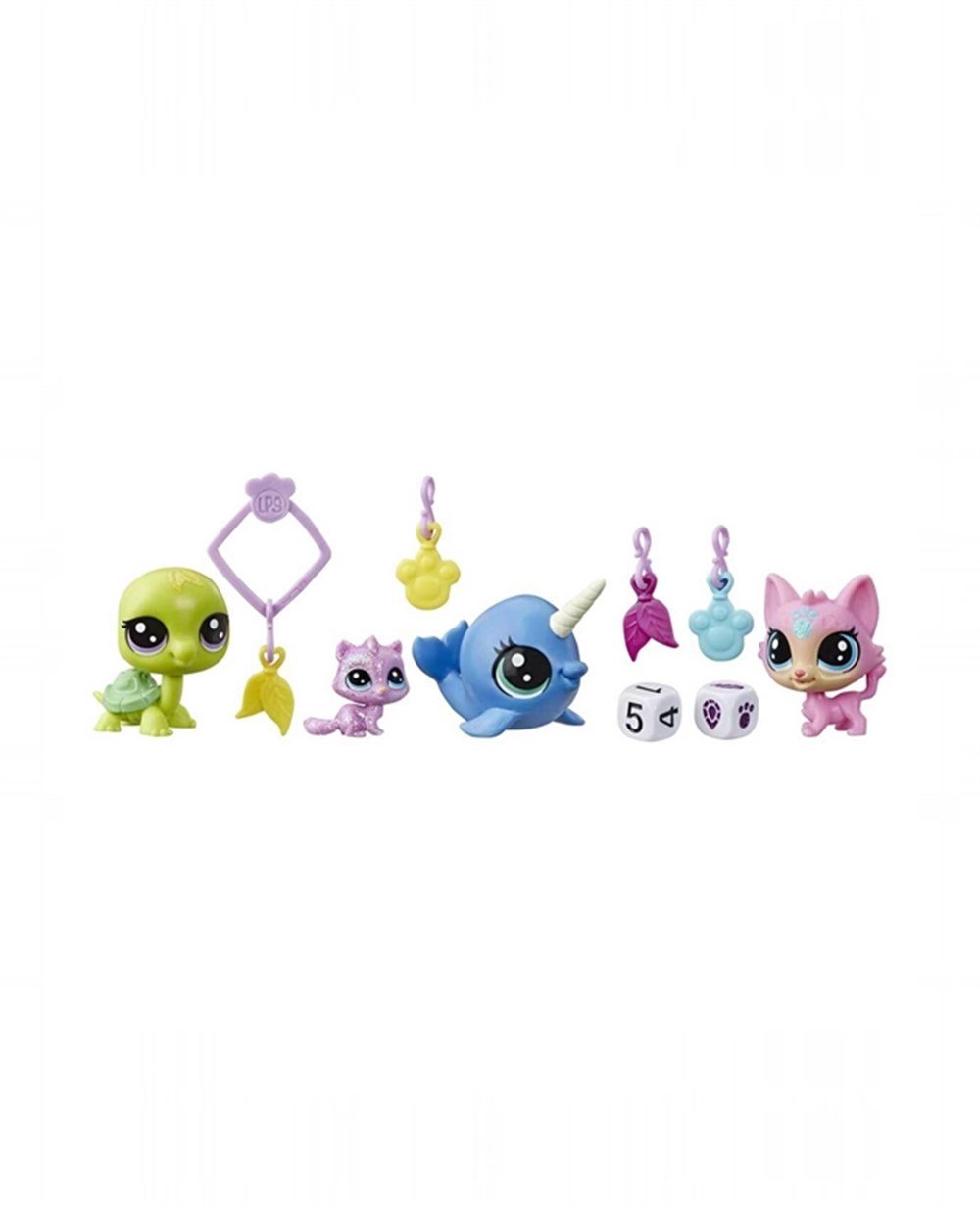 Breadcrumbut, Miniş - Pets Shop, Littlest Pet Shop Şanslı Minişler Şans Ekibi 4lü Sürpriz Paket E7258