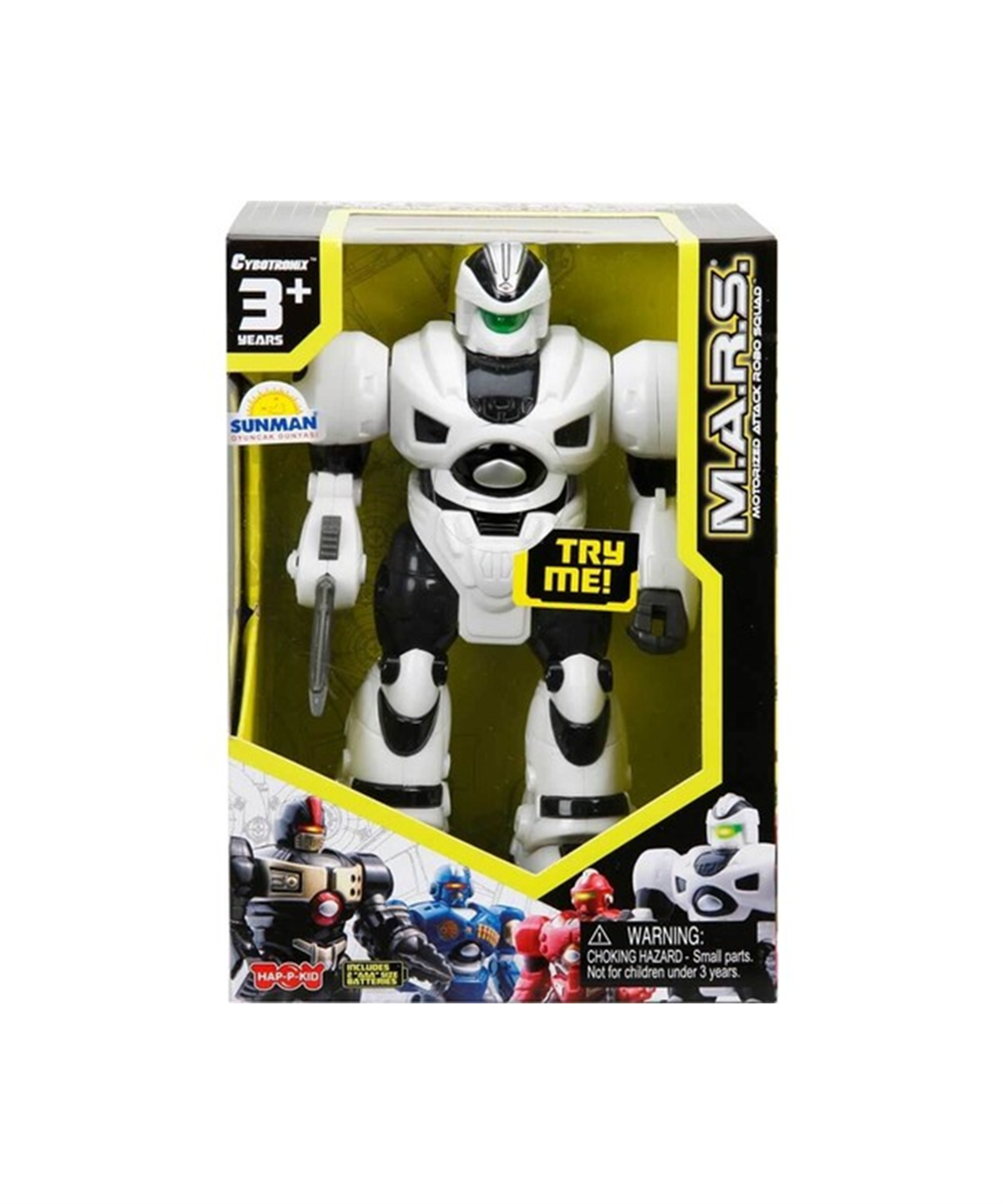 Breadcrumbut, Sunman, M.A.R.S. Sesli ve Işıklı Yürüyen Robot 18 cm 07578 Beyaz