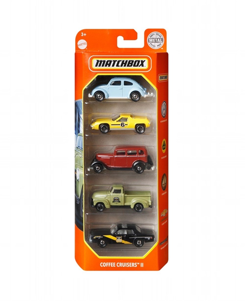 Breadcrumbut, MATCHBOX, Matchbox 5'li Araba Seti C1817 GVY38 Coffee Cruisers II