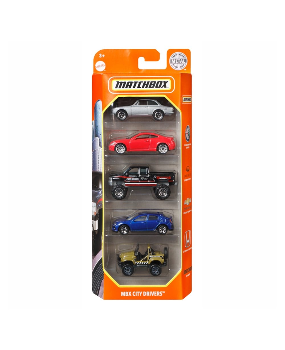 Breadcrumbut, MATCHBOX, Matchbox 5'li Araba Seti C1817 GVY42 MBX City Drivers