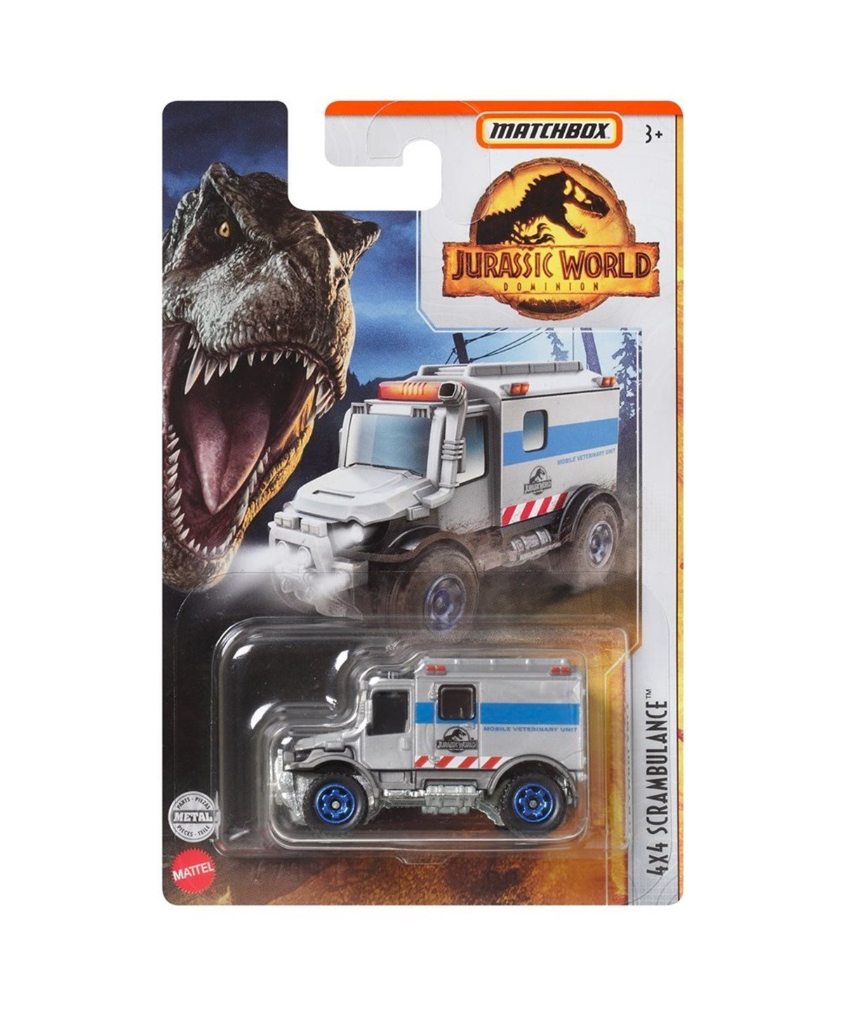 Breadcrumbut, MATCHBOX, Matchbox Jurassic World Tekli Araçlar FMW90 HBH08 4x4 Scrambulance
