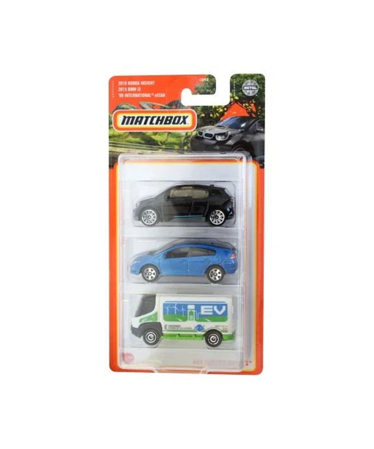Breadcrumbut, Hot Wheels, Matchbox Üçlü Araba Seti C3713 HFK10 MBX Electric Drivers