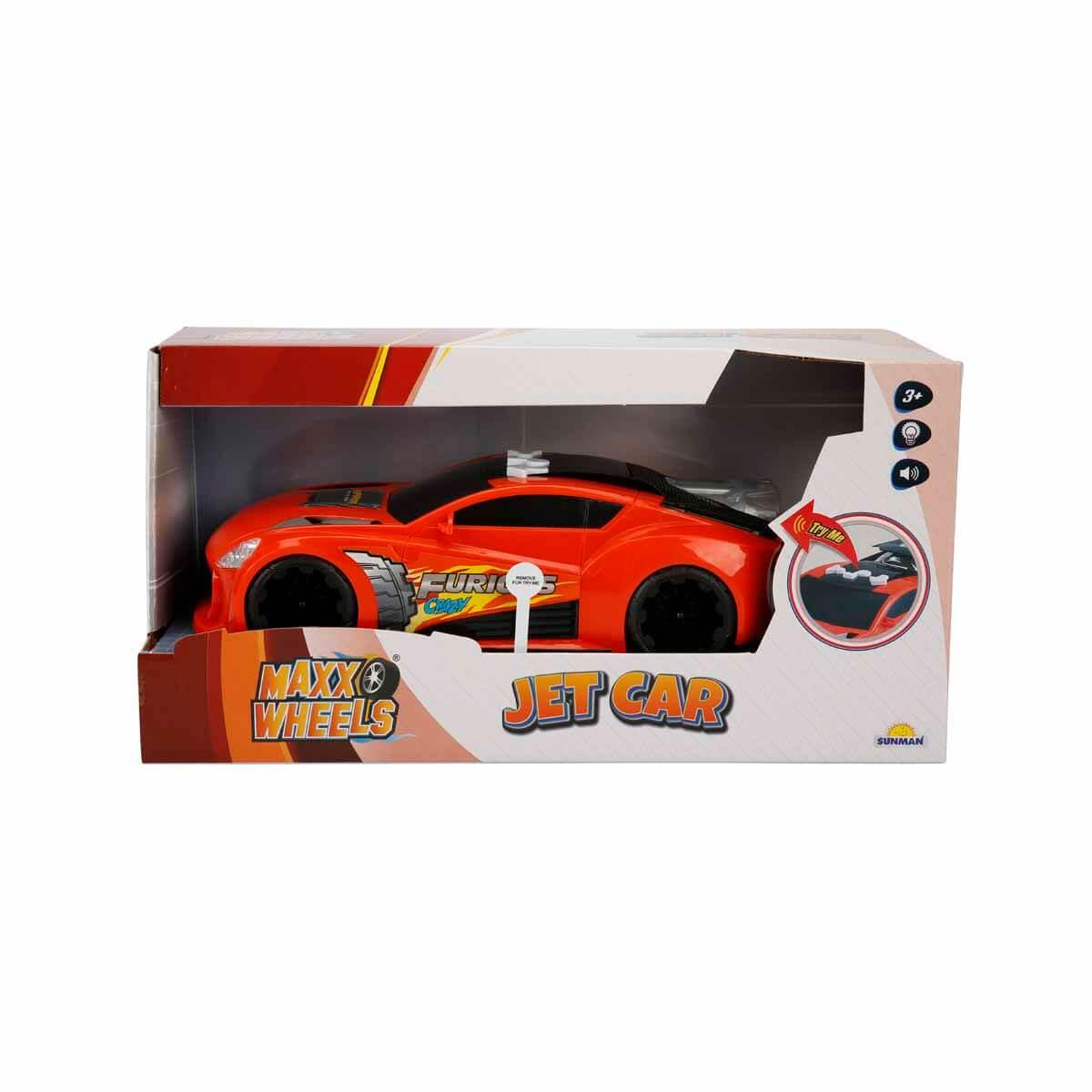 Breadcrumbut, Sunman, Maxx Wheels Sesli ve Işıklı Jet Araba 26793 Turuncu