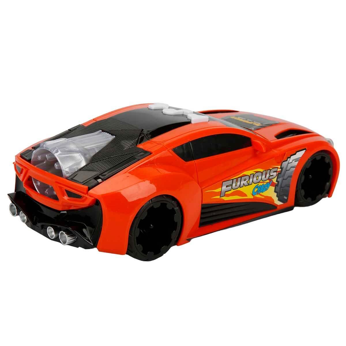 Breadcrumbut, Sunman, Maxx Wheels Sesli ve Işıklı Jet Araba 26793 Turuncu
