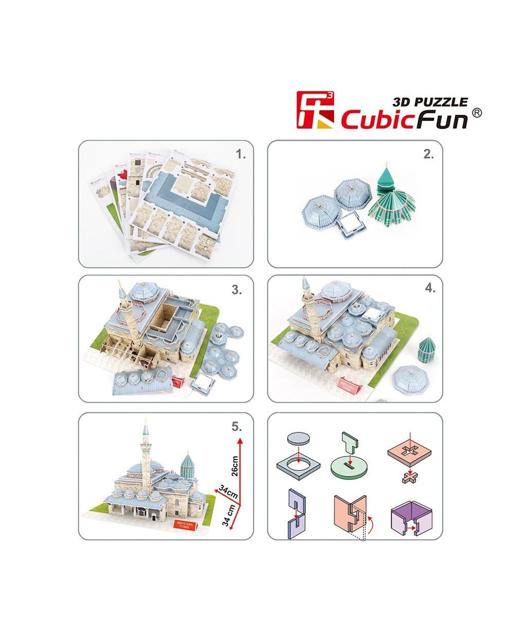 Breadcrumbut, Neco Toys, Mevlana Türbesi Puzzle 3 D