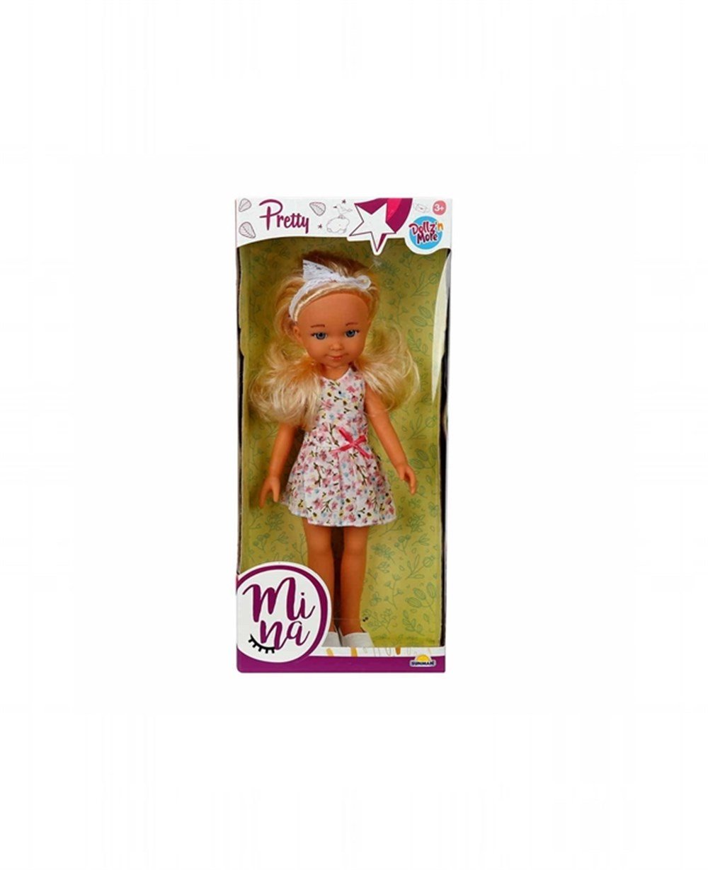 Breadcrumbut, Sunman, Mina Bebek 35 cm 30271 Çiçekli Elbiseli