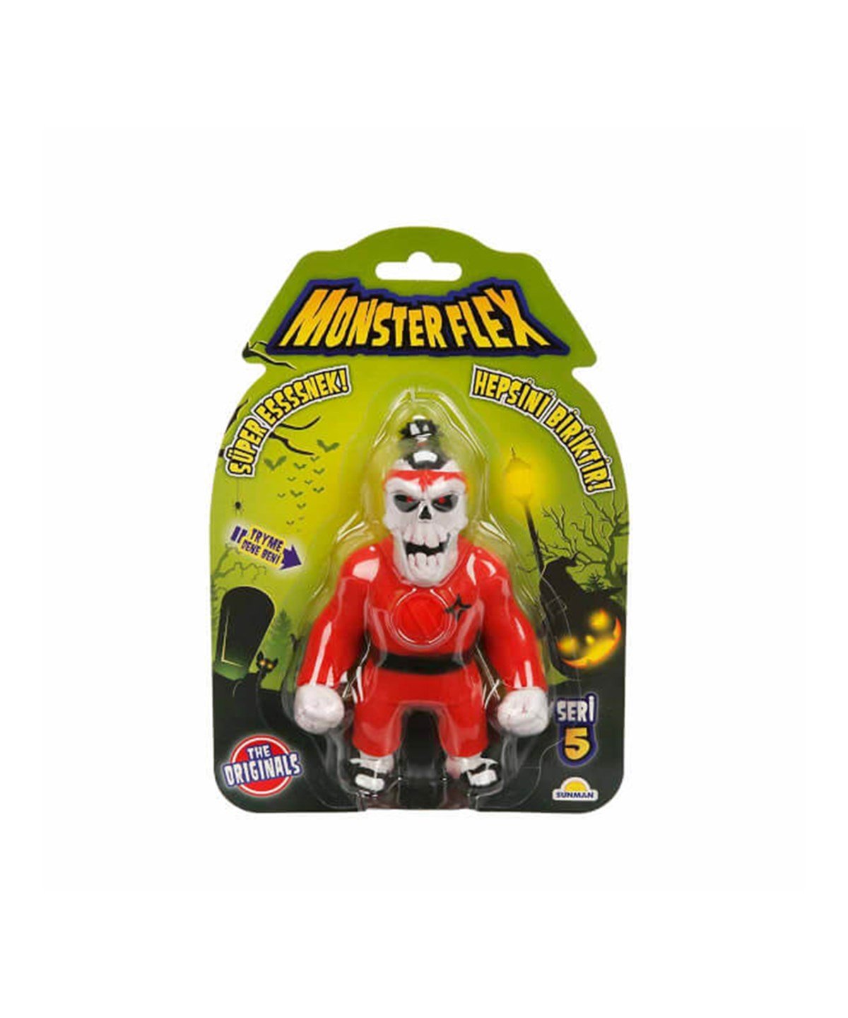 Breadcrumbut, Sunman, Monster Flex Süper Esnek Figür S5 15 cm 11726 Karate Skull