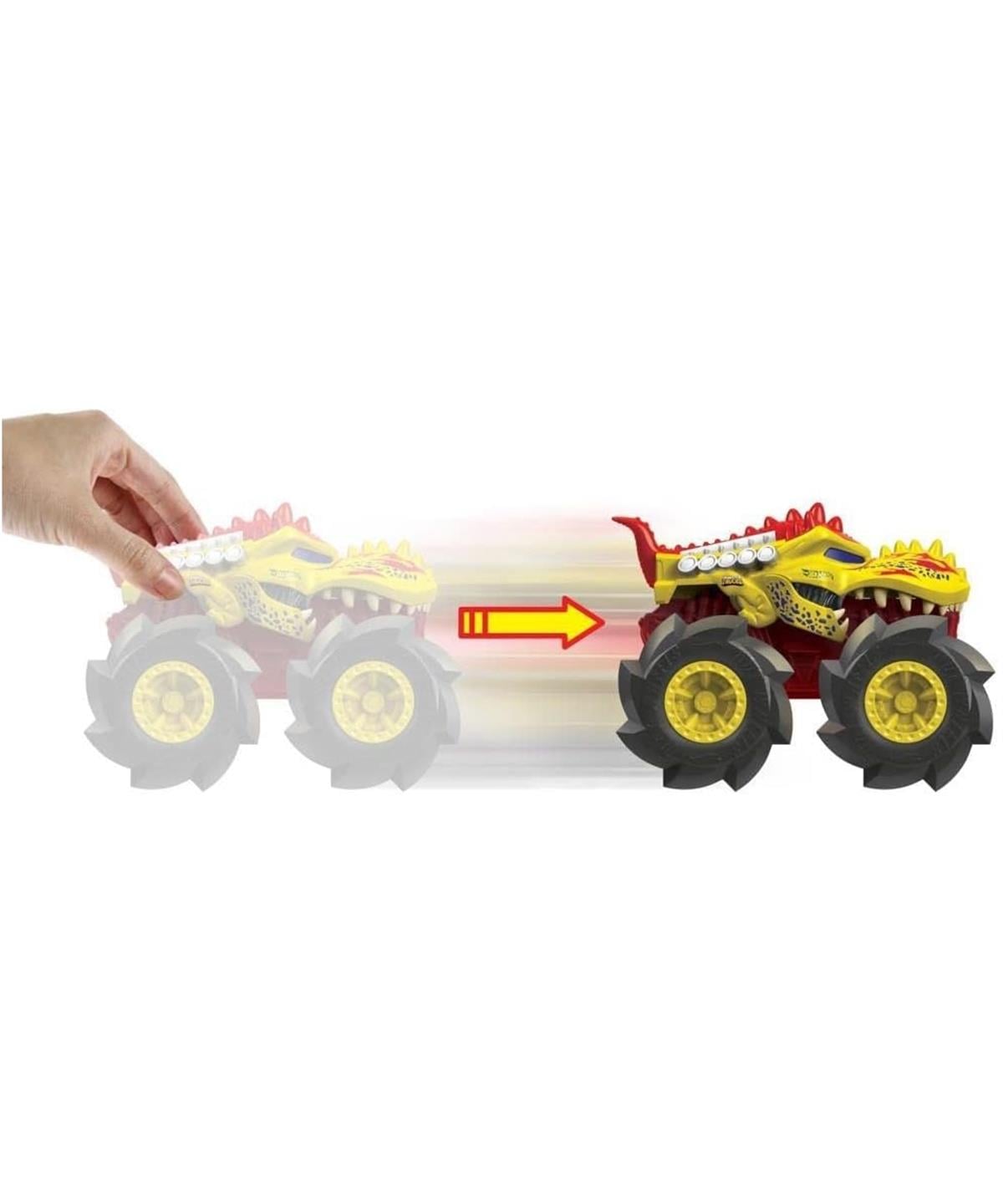 Breadcrumbut, Hot Wheels, Monster Trucks 1:43 Çek Bırak Arabalar GVK37 GVK44 Mega Wrex
