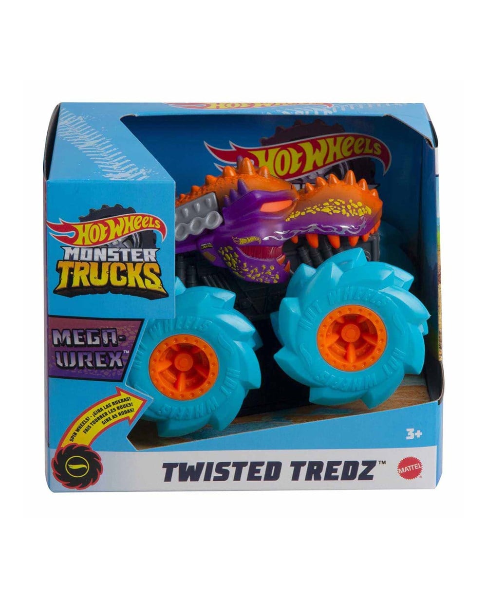 Breadcrumbut, Hot Wheels, Monster Trucks 1:43 Çek Bırak Arabalar GVK37 GVK39 Mega Wrex