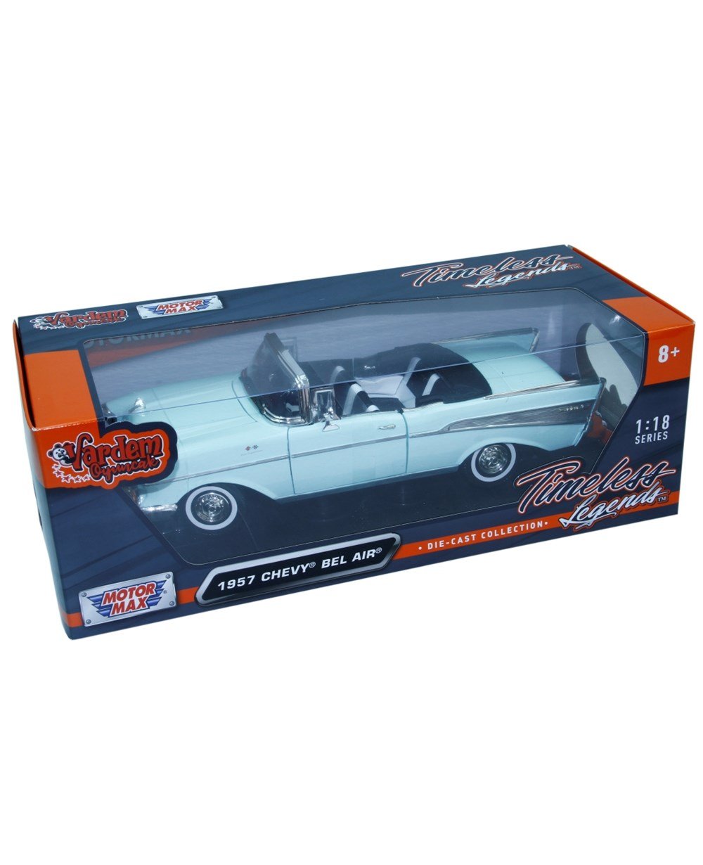 Breadcrumbut, Vardem, MOTOR MAX 1:18 1957 Chevy Bel Air ( Convertible ) 65722 Su Yeşili