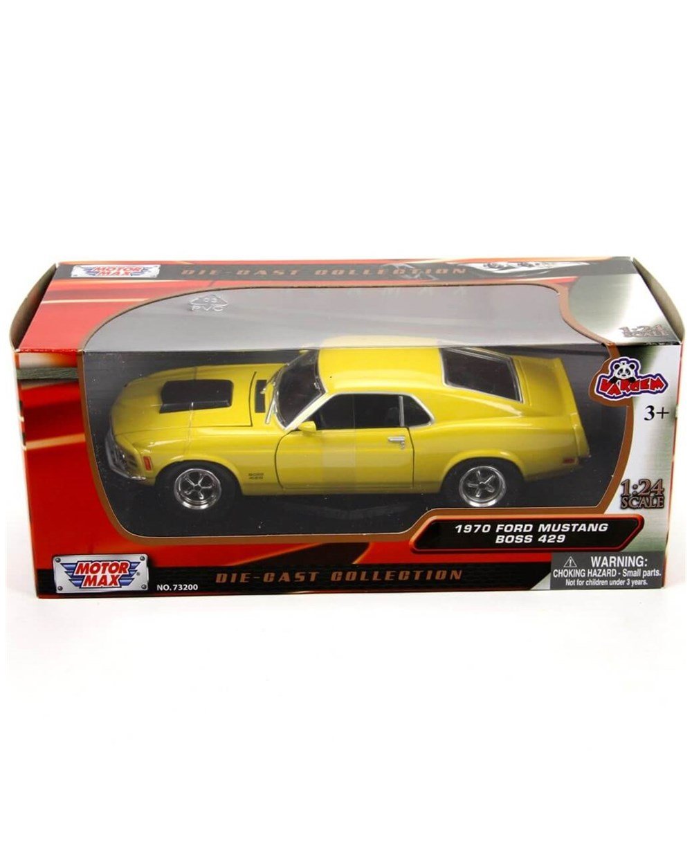 Breadcrumbut, Vardem, MOTOR MAX 1:24 1970 Ford Mustang Boss 49289 Sarı