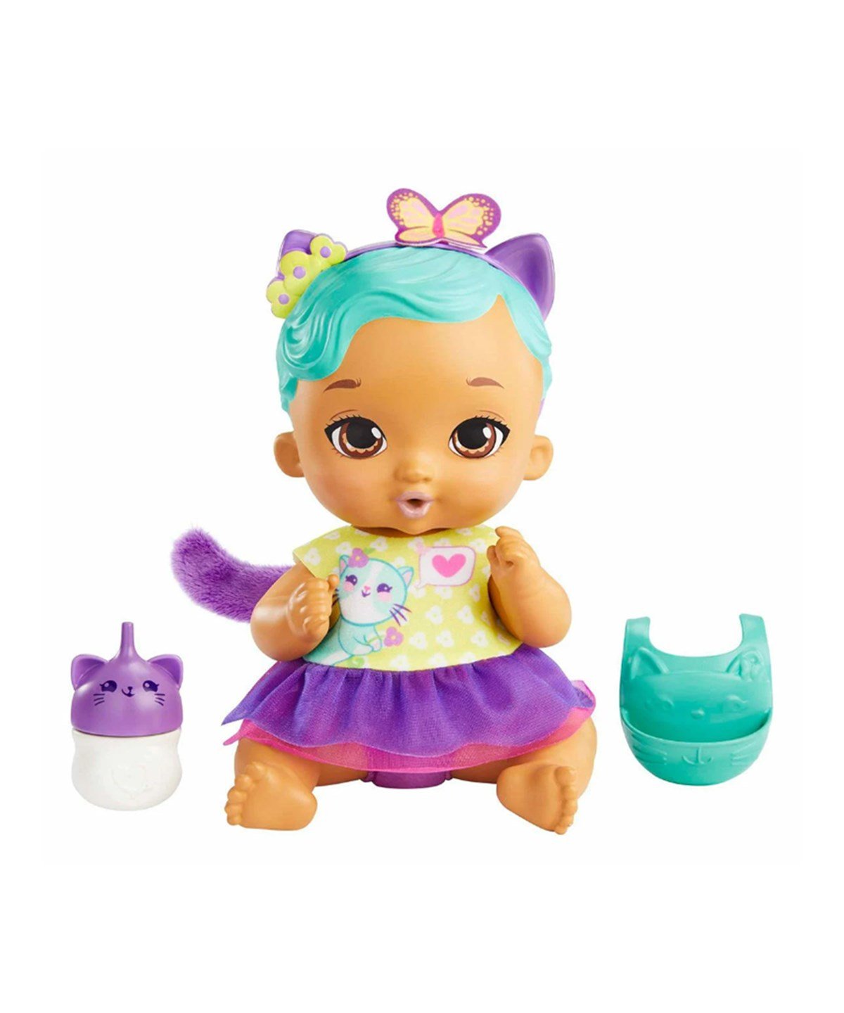 Breadcrumbut, MY GARDEN BABY, My Garden Baby Yavru Kedi Bebeğimin Bakım Zamanı Mavi Saçlı HHL22 GYP09