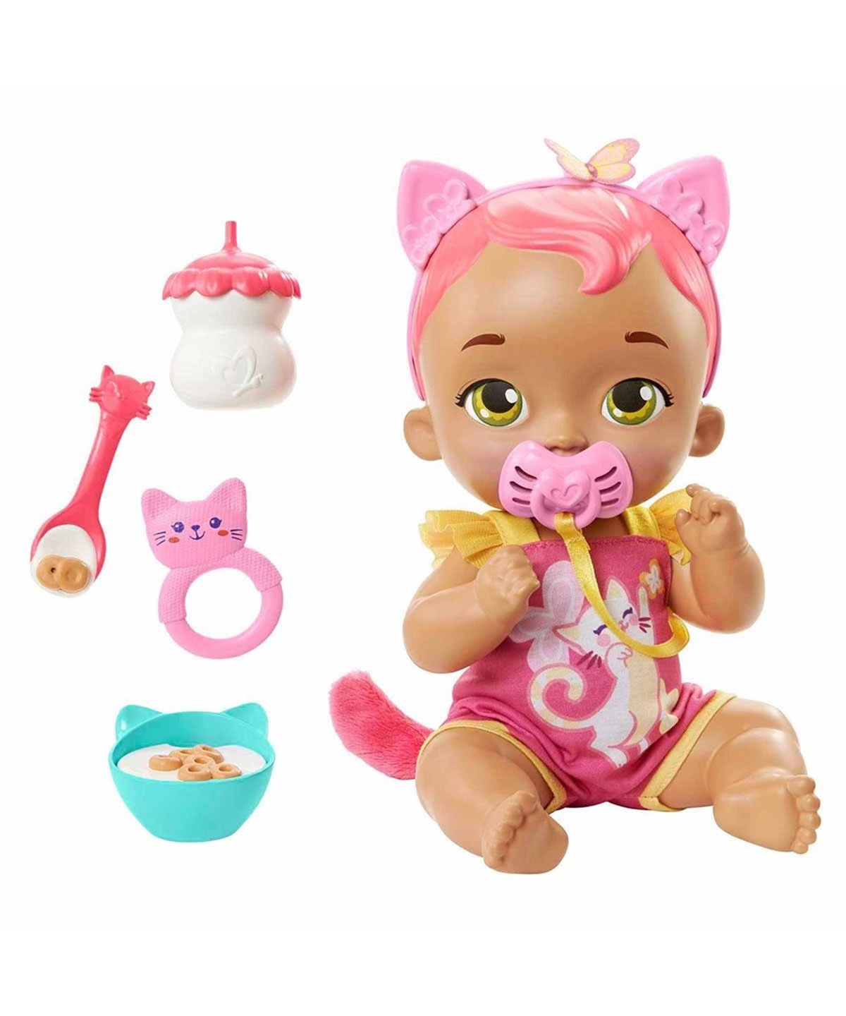 Breadcrumbut, MY GARDEN BABY, MyGarden Baby Sesli ve Aksesuarlı Yavru Kedi Bebeğim HHP27 HHP29 Pembe