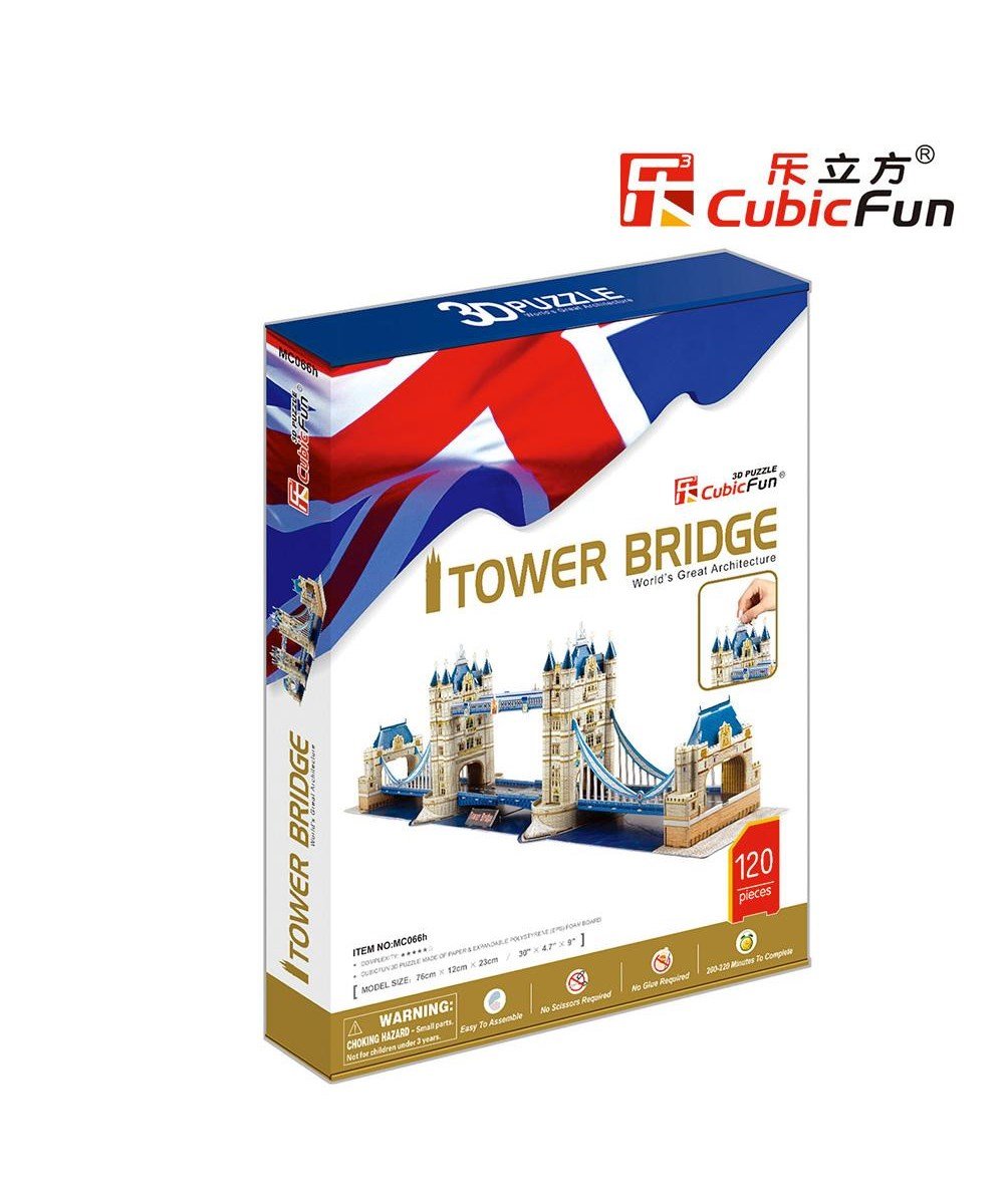 Breadcrumbut, diğer, Neco Tower Bridge Köprüsü İngiltere 3D Puzzle 120 Parça