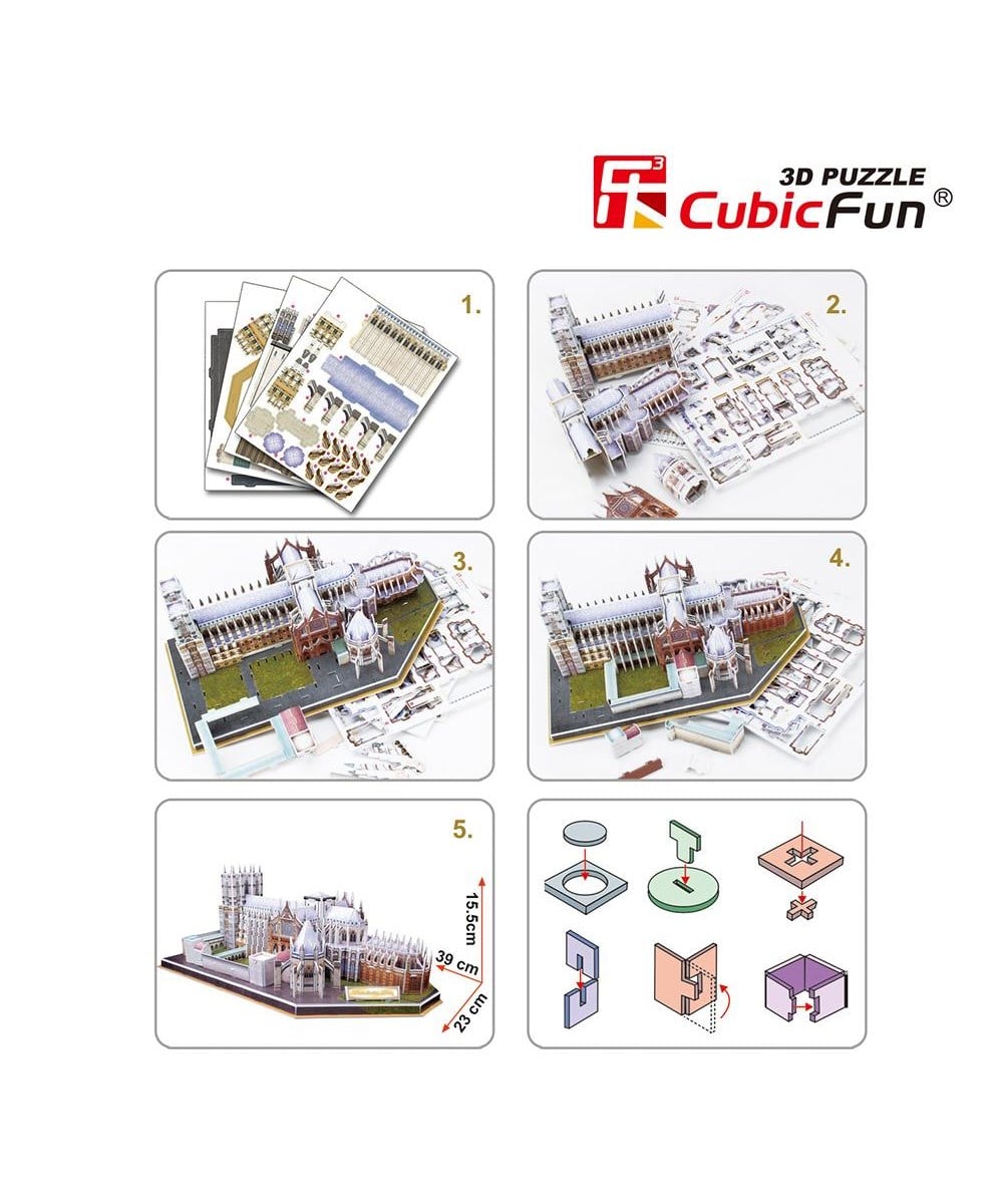 Breadcrumbut, diğer, Neco Westminster Manastiri - Ingiltere 3D Puzzle