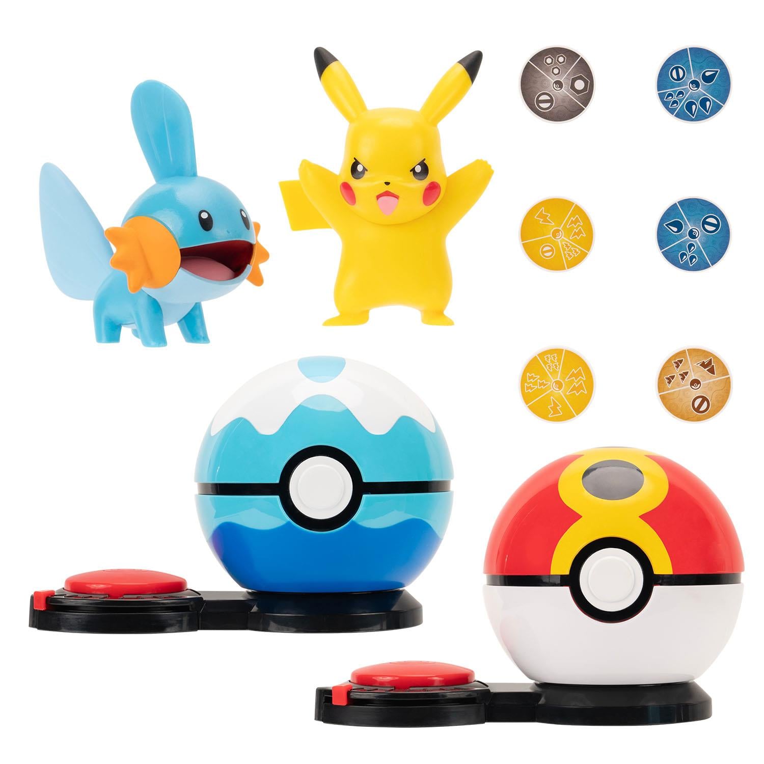 Breadcrumbut, NECOTOYS, Pokemon Sürpriz Atak Oyun Seti S4 - Pikachu ve Mudkip PKW3652