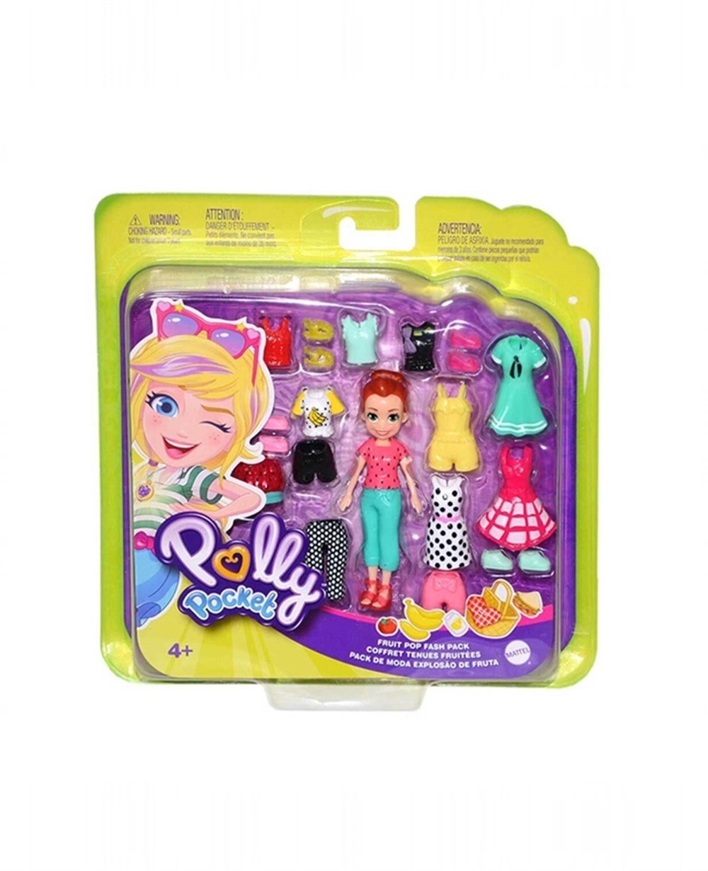 Breadcrumbut, Polly Pocket, Polly Pocker ve Kıyafetleri Oyun Seti GFT97 GKV13 Eğlenceli Meyveler