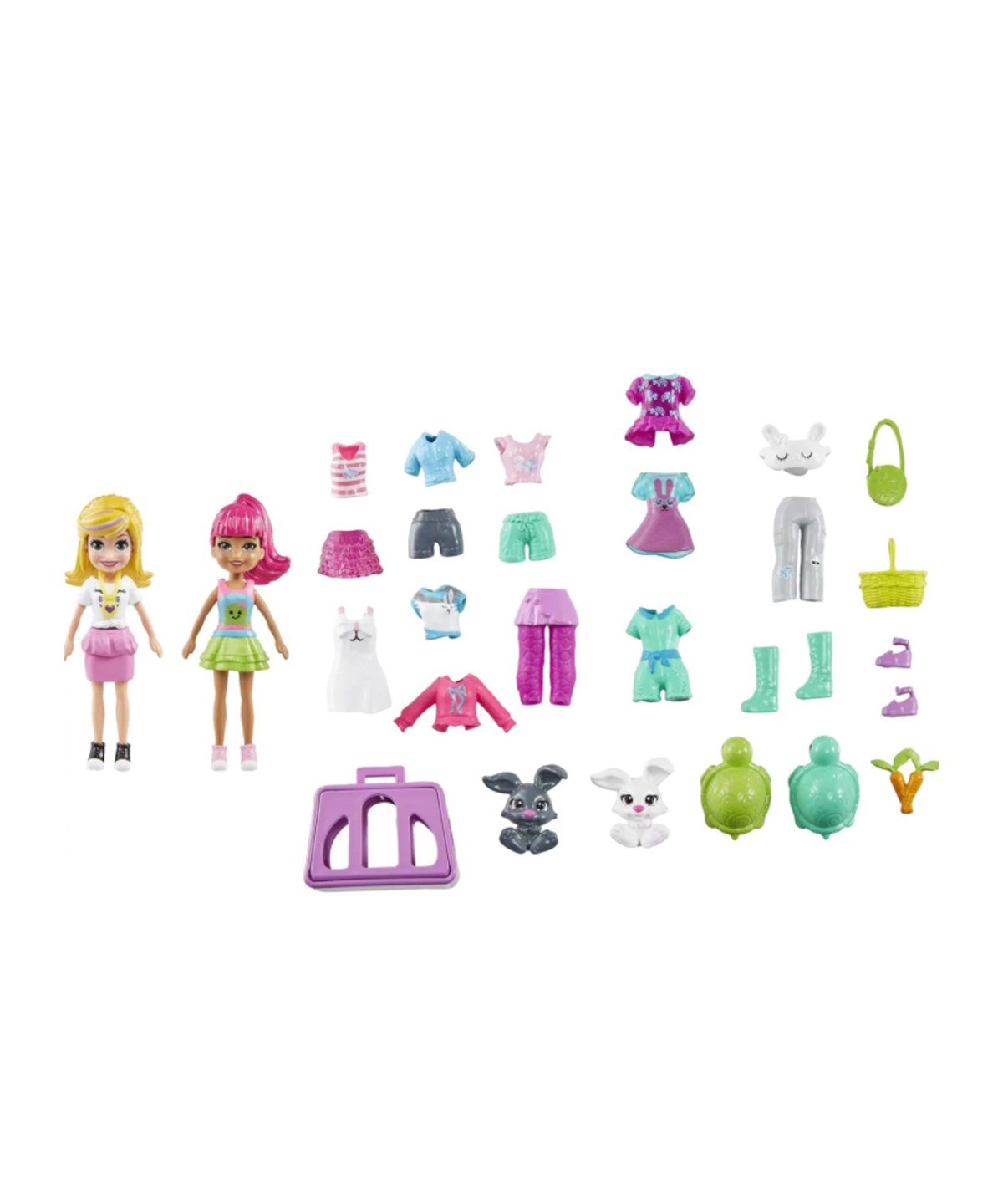Breadcrumbut, Polly Pocket, Polly Pocket Büyük Moda Seti GGJ48 HDW53 Adorable Animals Fashion Pack