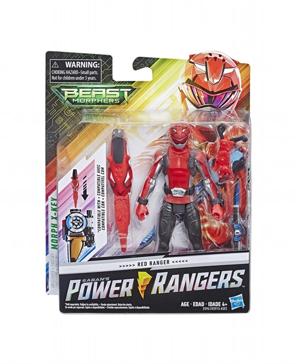 Breadcrumbut, Power Rangers, Power Ranger Beast Morphers Figür 15 cm E5915 E5941 Red Ranger